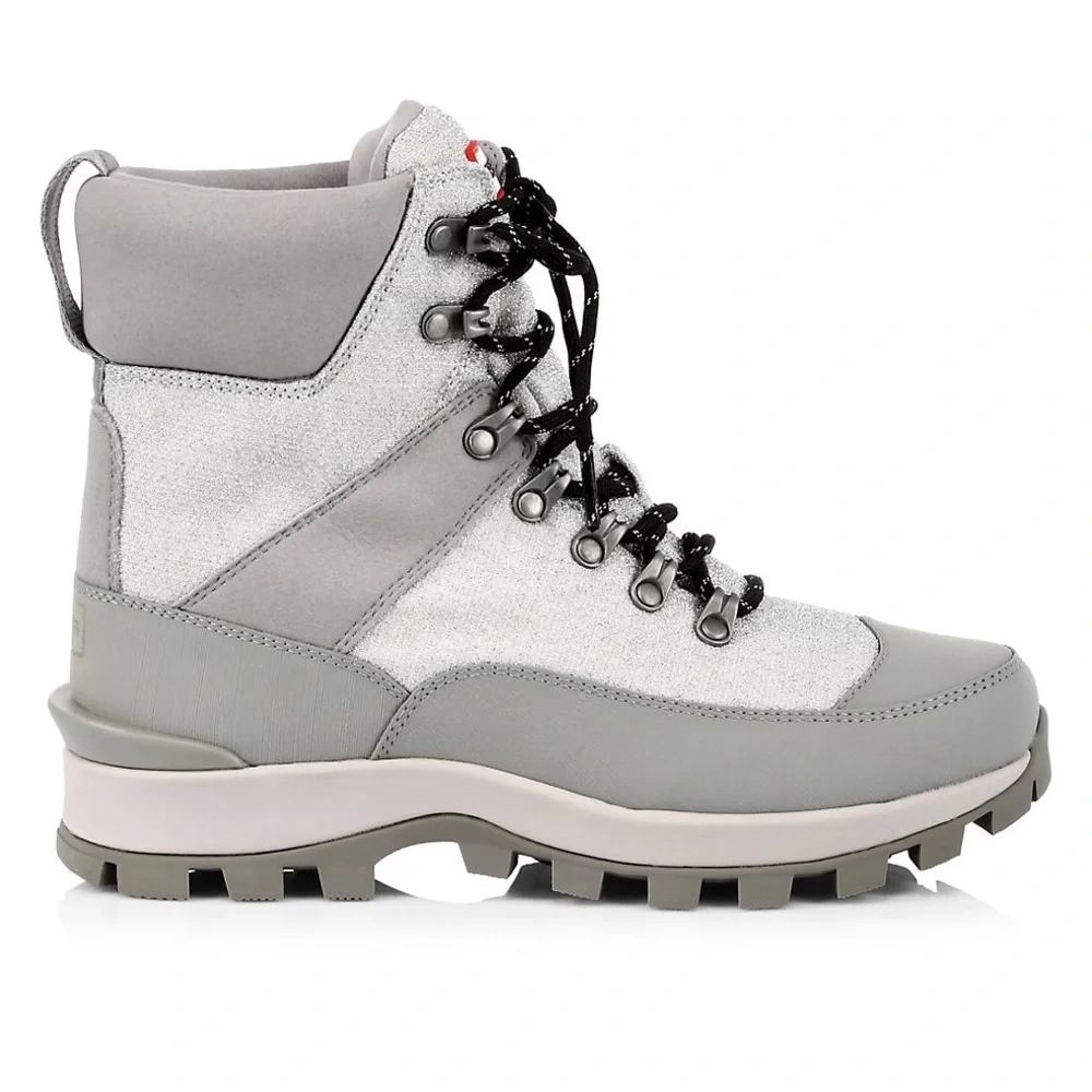 HUNTER Commando Glitter Rubber Lug-Sole Snow‎ Boots